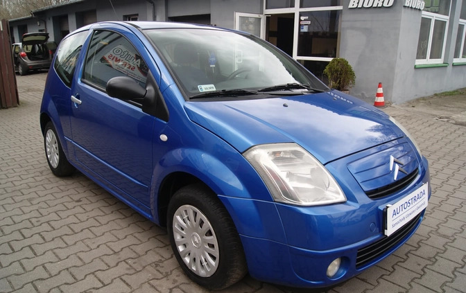 Citroen C2 cena 11900 przebieg: 141655, rok produkcji 2008 z Zalewo małe 562